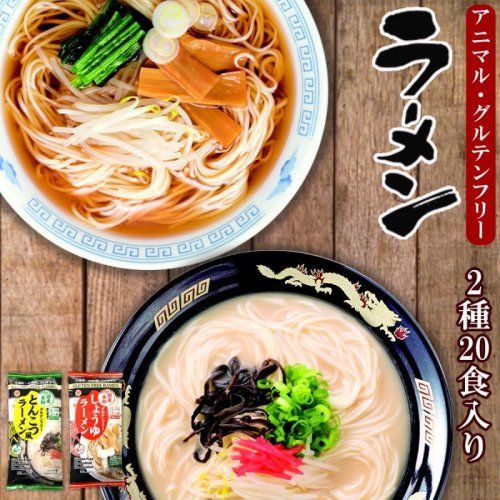 グルテンフリー アニマルフリー ラーメン2種類計20食入りセット